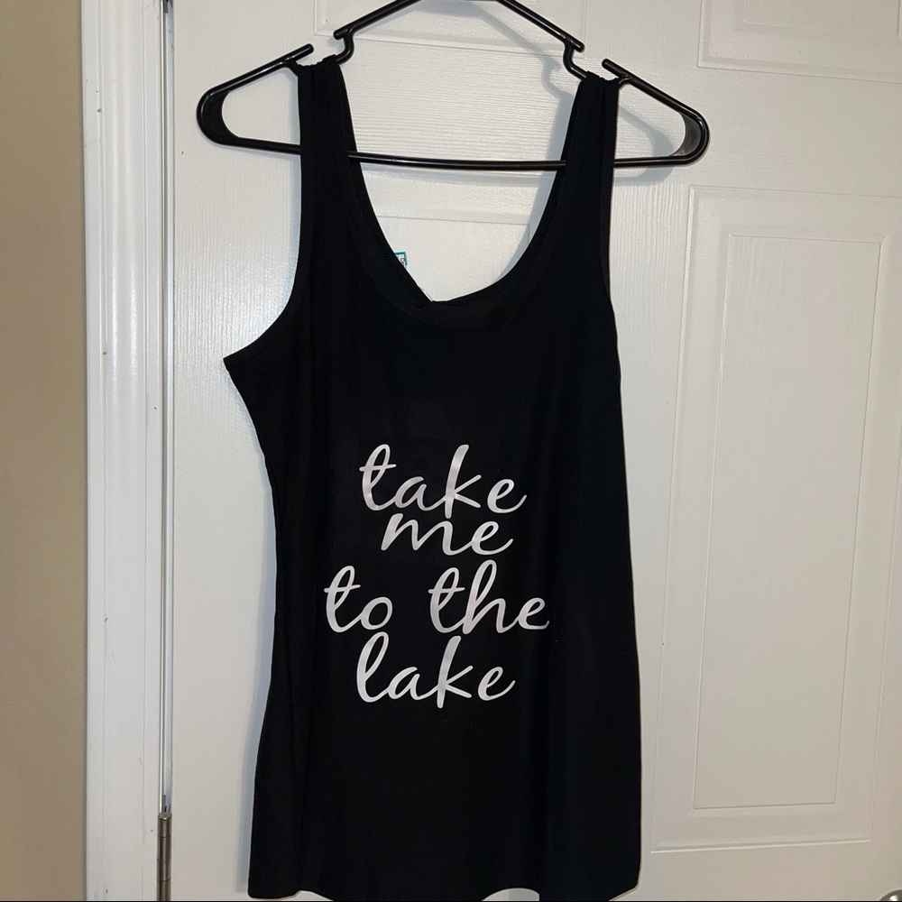 Take me to the lake tank 11/13 sz large juniors